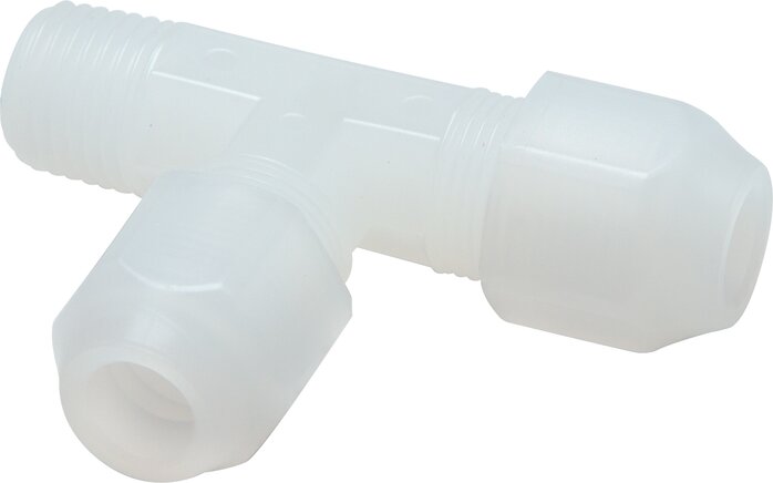 2x4mm & R1/8'' PP rechtwinklige T-Schlauchverschraubung mit Außengewinde 10bar/145psi [2 Stück]