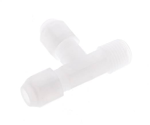 4x6mm & R1/4'' PP rechtwinklige T-Schlauchverschraubung mit Außengewinde 10bar/145psi [2 Stück]