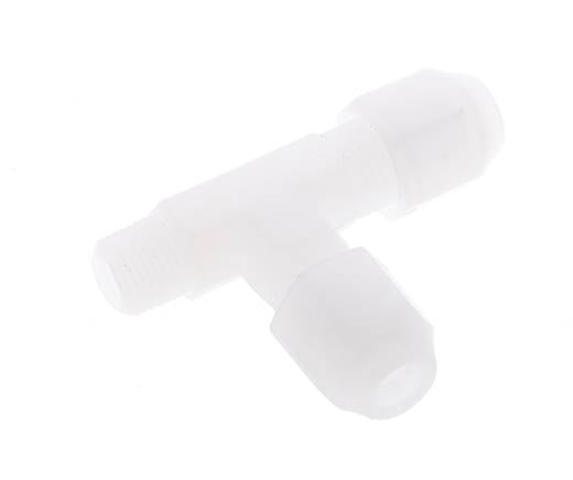 4x6mm & R1/8'' PP rechtwinklige T-Schlauchverschraubung mit Außengewinde 10bar/145psi [2 Stück]