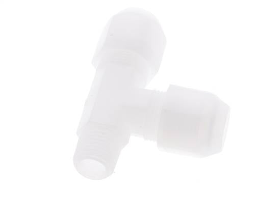 8x10mm & R1/4'' PP rechtwinklige T-Schlauchverschraubung mit Außengewinde 10bar/145psi [2 Stück]