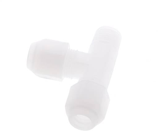 6x8mm & R1/4'' PP rechtwinklige T-Schlauchverschraubung mit Außengewinde 10bar/145psi [2 Stück]