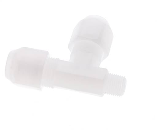 6x8mm & R1/8'' PP rechtwinklige T-Schlauchverschraubung mit Außengewinde 10bar/145psi [2 Stück]