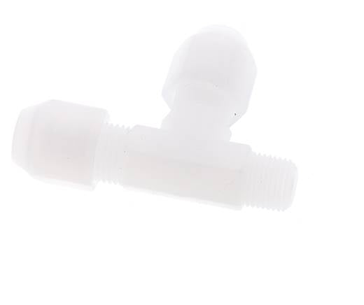 4x6mm & R1/8'' PP rechtwinklige T-Schlauchverschraubung mit Außengewinde 10bar/145psi [2 Stück]