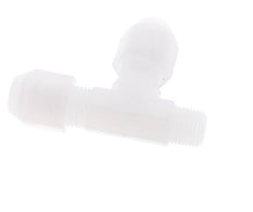 4x6mm & R1/8'' PP rechtwinklige T-Schlauchverschraubung mit Außengewinde 10bar/145psi [2 Stück]