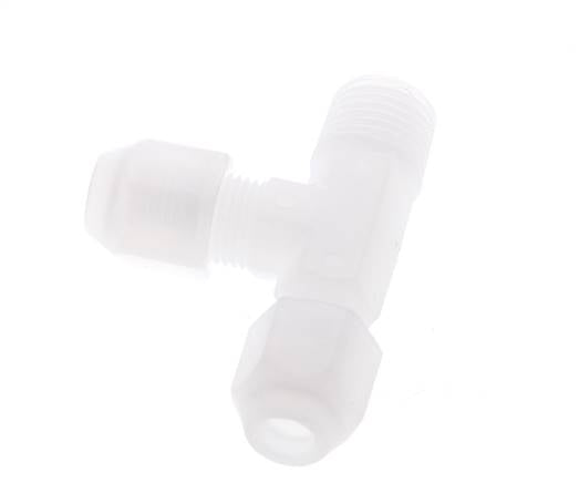4x6mm & R1/4'' PP rechtwinklige T-Schlauchverschraubung mit Außengewinde 10bar/145psi [2 Stück]