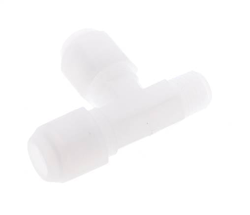 8x10mm & R1/4'' PP rechtwinklige T-Schlauchverschraubung mit Außengewinde 10bar/145psi [2 Stück]