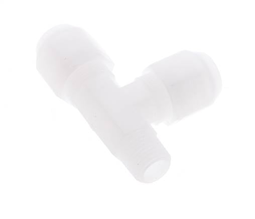 8x10mm & R1/4'' PP rechtwinklige T-Schlauchverschraubung mit Außengewinde 10bar/145psi [2 Stück]