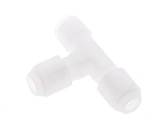 4x6mm & R1/4'' PP rechtwinklige T-Schlauchverschraubung mit Außengewinde 10bar/145psi [2 Stück]