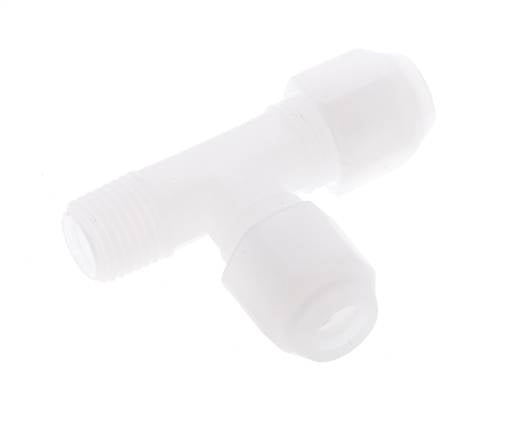 6x8mm & R1/4'' PP rechtwinklige T-Schlauchverschraubung mit Außengewinde 10bar/145psi [2 Stück]