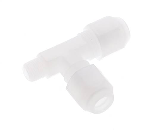 6x8mm & R1/8'' PP rechtwinklige T-Schlauchverschraubung mit Außengewinde 10bar/145psi [2 Stück]