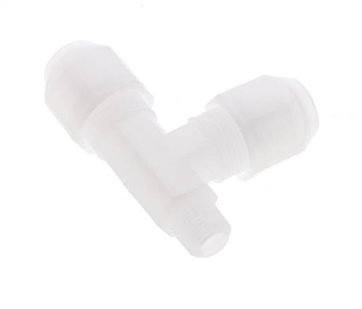 6x8mm & R1/8'' PP rechtwinklige T-Schlauchverschraubung mit Außengewinde 10bar/145psi [2 Stück]