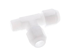 10x12mm & R3/8'' PP rechtwinklige T-Schlauchverschraubung mit Außengewinde 10bar/145psi