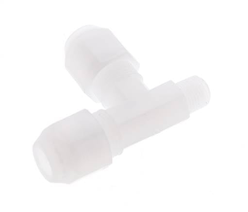 6x8mm & R1/8'' PP rechtwinklige T-Schlauchverschraubung mit Außengewinde 10bar/145psi [2 Stück]