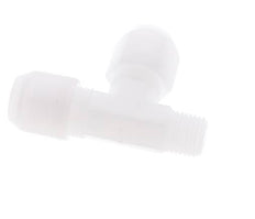 8x10mm & R1/4'' PP rechtwinklige T-Schlauchverschraubung mit Außengewinde 10bar/145psi [2 Stück]