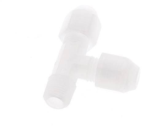 2x4mm & R1/8'' PP rechtwinklige T-Schlauchverschraubung mit Außengewinde 10bar/145psi [2 Stück]
