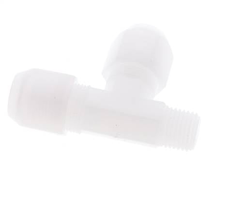 8x10mm & R1/4'' PP rechtwinklige T-Schlauchverschraubung mit Außengewinde 10bar/145psi [2 Stück]