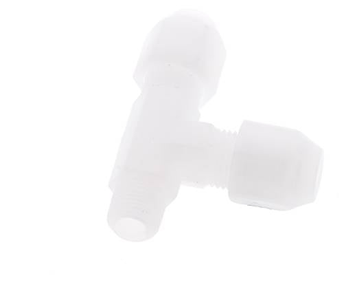 4x6mm & R1/8'' PP rechtwinklige T-Schlauchverschraubung mit Außengewinde 10bar/145psi [2 Stück]