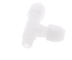 4x6mm & R1/8'' PP rechtwinklige T-Schlauchverschraubung mit Außengewinde 10bar/145psi [2 Stück]