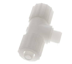 15x9mm & G3/8'' PVDF T-Shape T-Kompressionsfitting mit Aussengewinde 10 bar PVC und PA