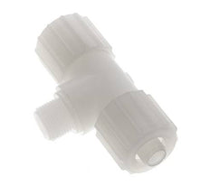 15x9mm & G3/8'' PVDF T-Shape T-Kompressionsfitting mit Aussengewinde 10 bar PVC und PA