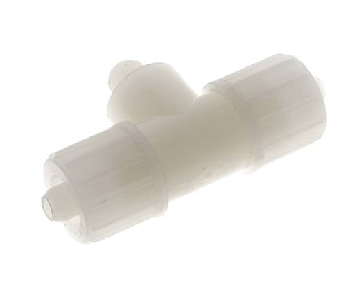 12x6mm & G1/8'' PVDF T-Shape T-Kompressionsfitting mit Aussengewinde 10 bar PVC und PA