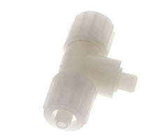 12x6mm & G1/8'' PVDF T-Shape T-Kompressionsfitting mit Aussengewinde 10 bar PVC und PA