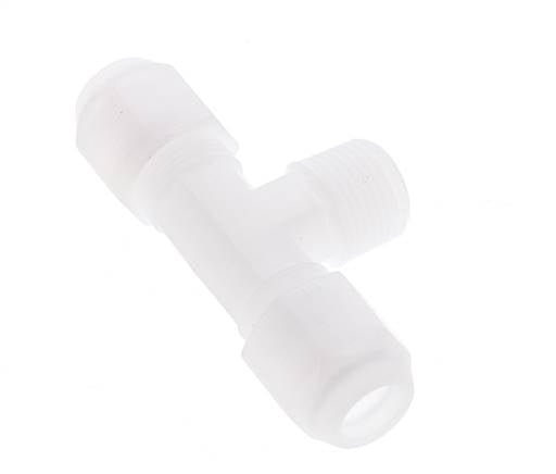 8x10 Mm&R3/8'' PP T-Form Tee Schlauchanschluss Mit Außengewinde 10Bar/145Psi [2 Stück]