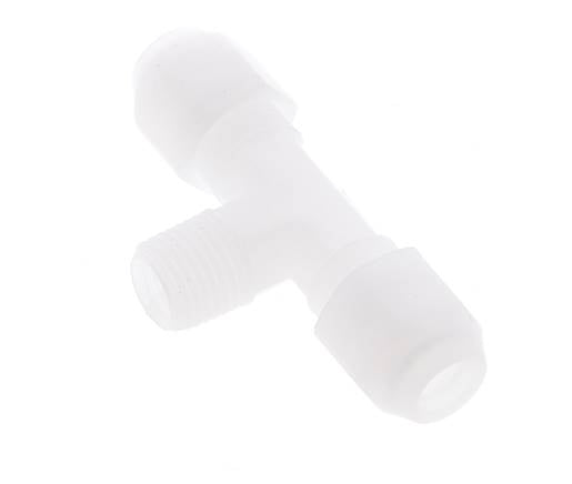 6x8 Mm&R1/4'' PP T-Form Tee Schlauchanschluss Mit Außengewinde 10Bar/145Psi [2 Stück]