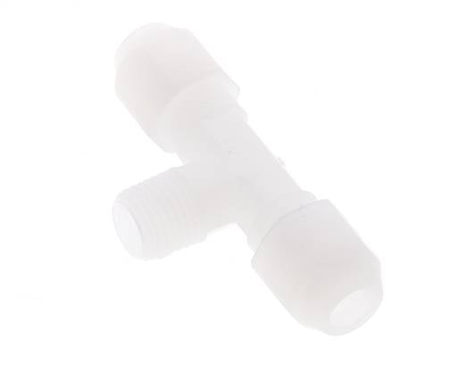 6x8 Mm&R1/4'' Pvdf T-Form Tee Schlauchanschluss Mit Außengewinde 10Bar/145Psi