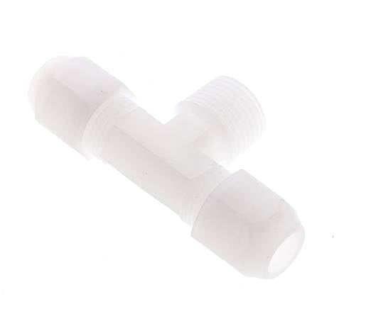 10x12 Mm&R1/2'' Pvdf T-Form Tee Schlauchanschluss Mit Außengewinde 10Bar/145Psi
