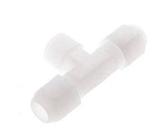10x12 Mm&R1/2'' Pvdf T-Form Tee Schlauchanschluss Mit Außengewinde 10Bar/145Psi