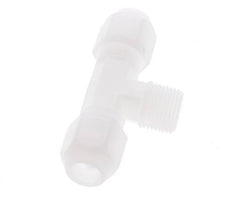 8x10 Mm&R3/8'' Pvdf T-Form Tee Schlauchanschluss Mit Außengewinde 10Bar/145Psi