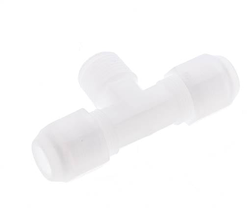 8x10 Mm&R3/8'' PP T-Form Tee Schlauchanschluss Mit Außengewinde 10Bar/145Psi [2 Stück]