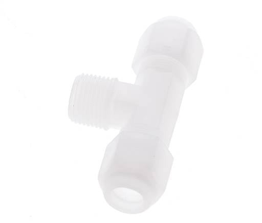 8x10 Mm&R3/8'' PP T-Form Tee Schlauchanschluss Mit Außengewinde 10Bar/145Psi [2 Stück]