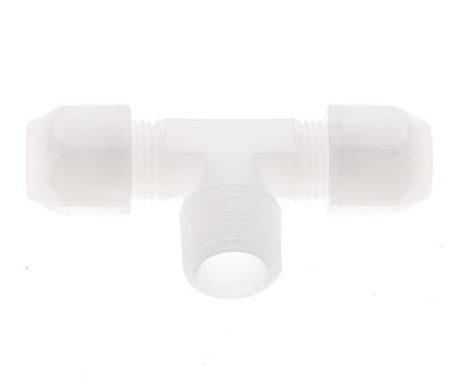 10x12 Mm&R1/2'' Pvdf T-Form Tee Schlauchanschluss Mit Außengewinde 10Bar/145Psi