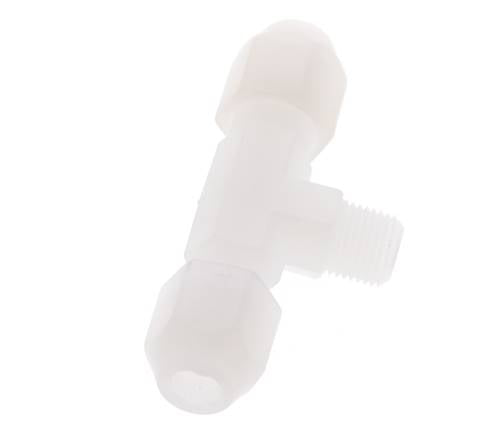 4X6 Mm&R1/8'' Pvdf T-Form Tee Schlauchanschluss Mit Außengewinde 10Bar/145Psi