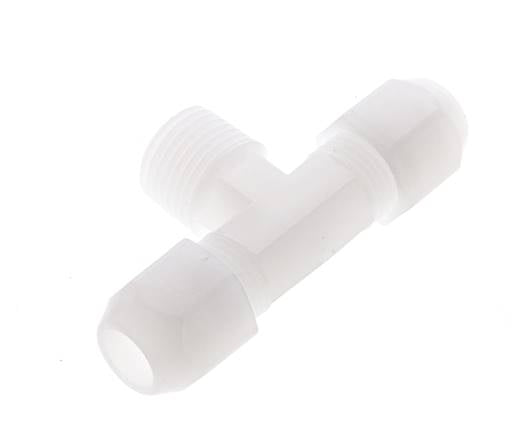 10x12 Mm&R1/2'' Pvdf T-Form Tee Schlauchanschluss Mit Außengewinde 10Bar/145Psi