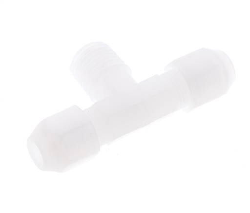 4X6 Mm&R1/4'' PP T-Form Rohrverbinder Mit Außengewinde 10Bar/145Psi [2 Stück]