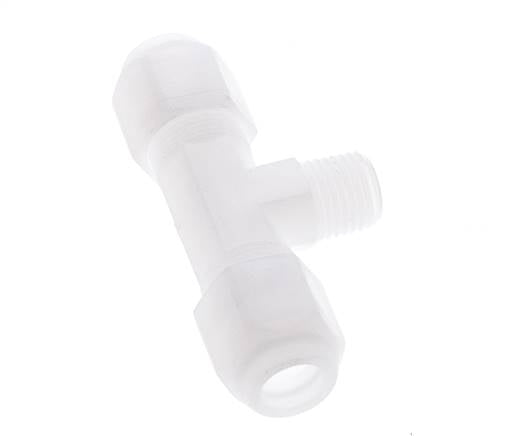 8x10 Mm&R1/4'' PP T-Form Tee Schlauchanschluss Mit Außengewinde 10Bar/145Psi [2 Stück]