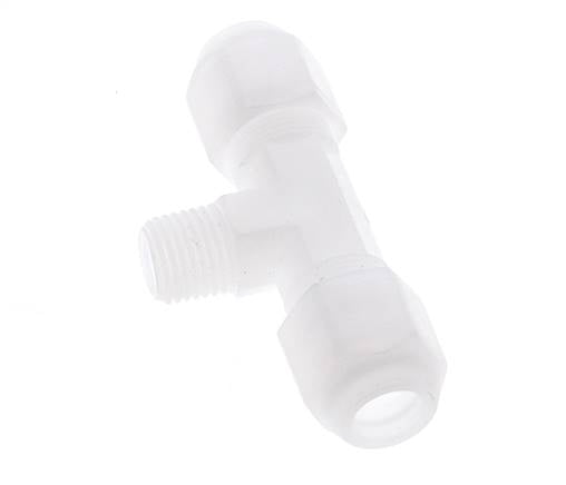 8x10 Mm&R1/4'' PP T-Form Tee Schlauchanschluss Mit Außengewinde 10Bar/145Psi [2 Stück]