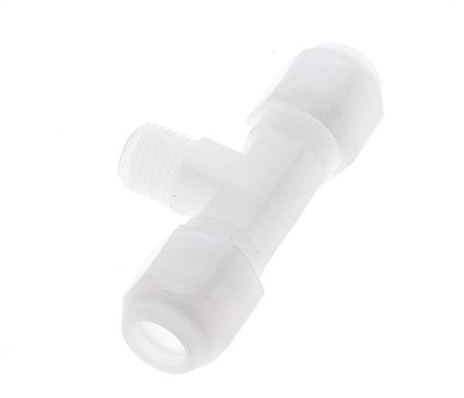 8x10 Mm&R1/4'' PP T-Form Tee Schlauchanschluss Mit Außengewinde 10Bar/145Psi [2 Stück]