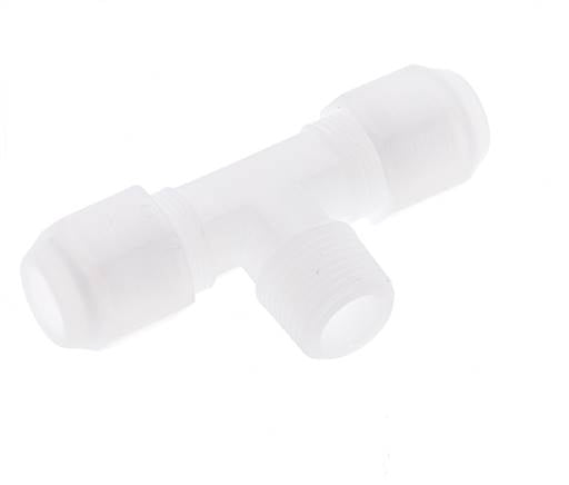 8x10 Mm&R3/8'' PP T-Form Tee Schlauchanschluss Mit Außengewinde 10Bar/145Psi [2 Stück]