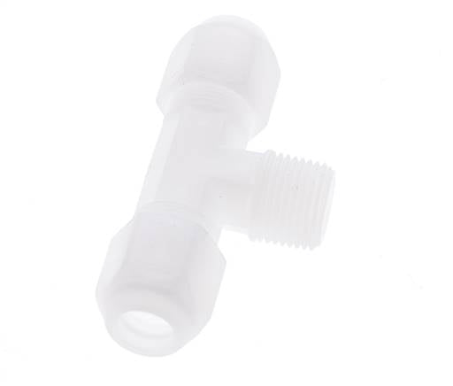 8x10 Mm&R3/8'' PP T-Form Tee Schlauchanschluss Mit Außengewinde 10Bar/145Psi [2 Stück]