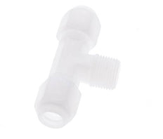 8x10 Mm&R3/8'' PP T-Form Tee Schlauchanschluss Mit Außengewinde 10Bar/145Psi [2 Stück]