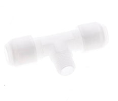 8x10 Mm&R1/4'' PP T-Form Tee Schlauchanschluss Mit Außengewinde 10Bar/145Psi [2 Stück]