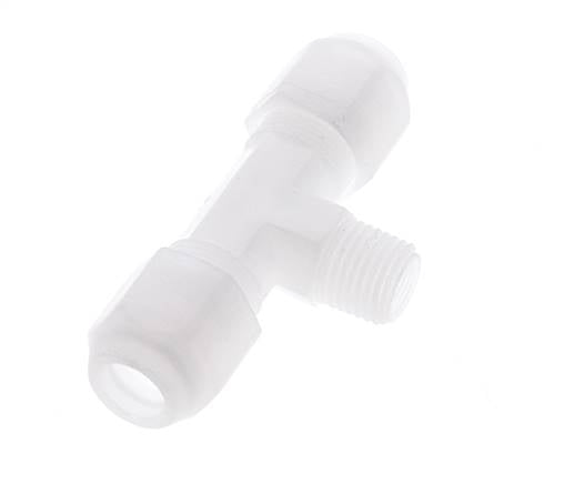 8x10 Mm&R1/4'' PP T-Form Tee Schlauchanschluss Mit Außengewinde 10Bar/145Psi [2 Stück]