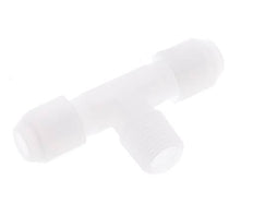 4X6 Mm&R1/4'' PP T-Form Rohrverbinder Mit Außengewinde 10Bar/145Psi [2 Stück]