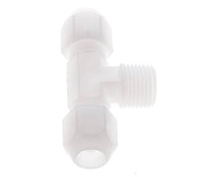 10x12 Mm&R1/2'' Pvdf T-Form Tee Schlauchanschluss Mit Außengewinde 10Bar/145Psi
