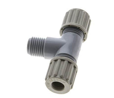 8x6mm & G1/4'' PA T-Shape T-Kompressionsverschraubung mit Außengewinde 10 bar [2 Stück]