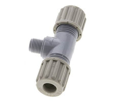 8x6mm & G1/8'' PA T-Shape T-Kompressionsverschraubung mit Außengewinde 10 bar [2 Stück]